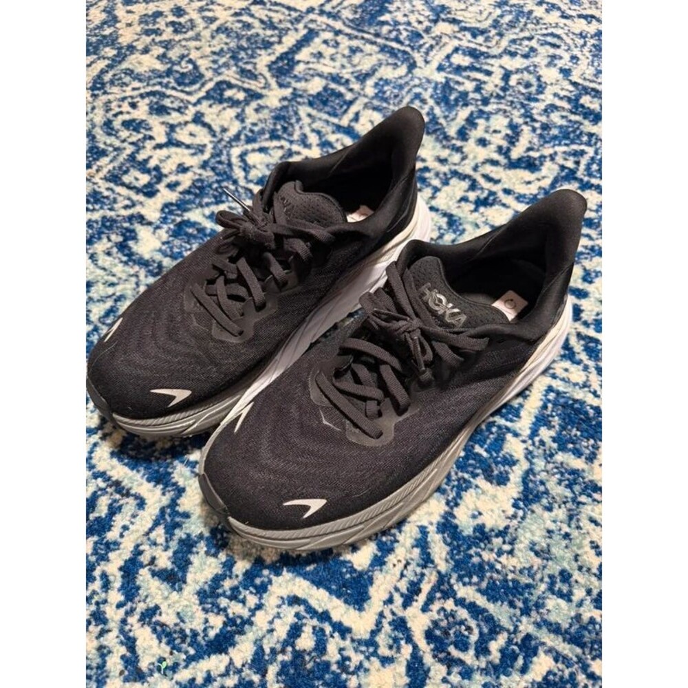 Hoka One Arahi 6 Black White Gray Sneakers Shoes Womens